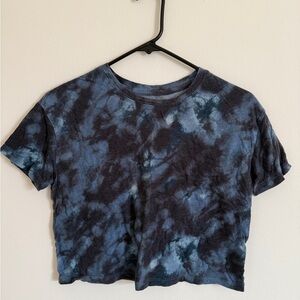 Navy old navy crop tee